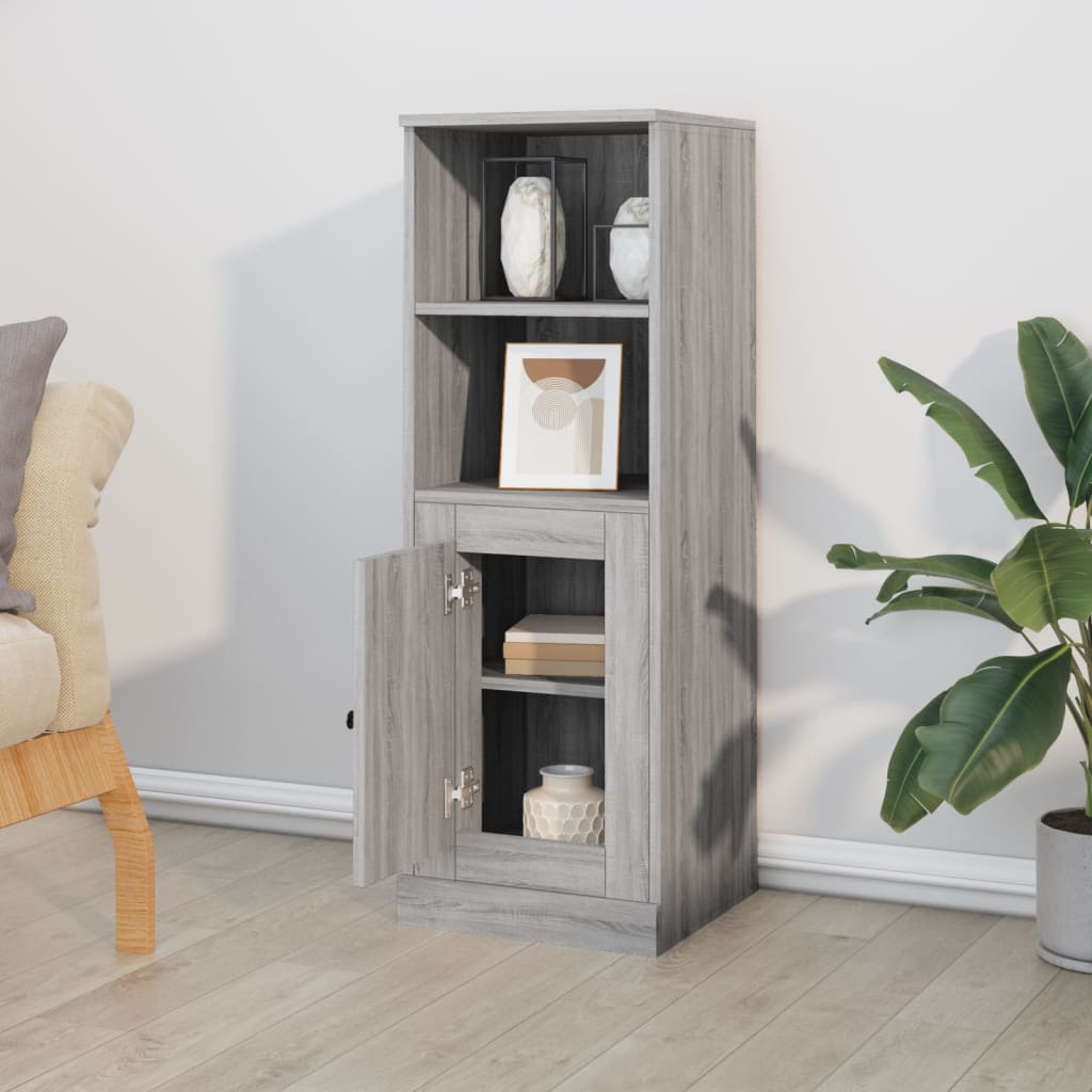 Highboard Grå Sonoma 36x35,5x103,5 cm Træmateriale