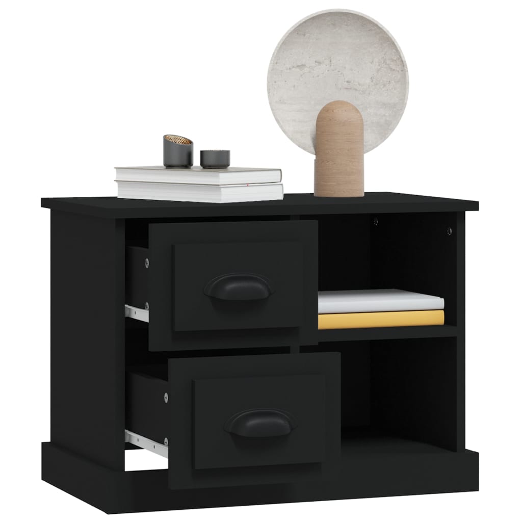 Sengebord Sort 60x35,5x45 cm