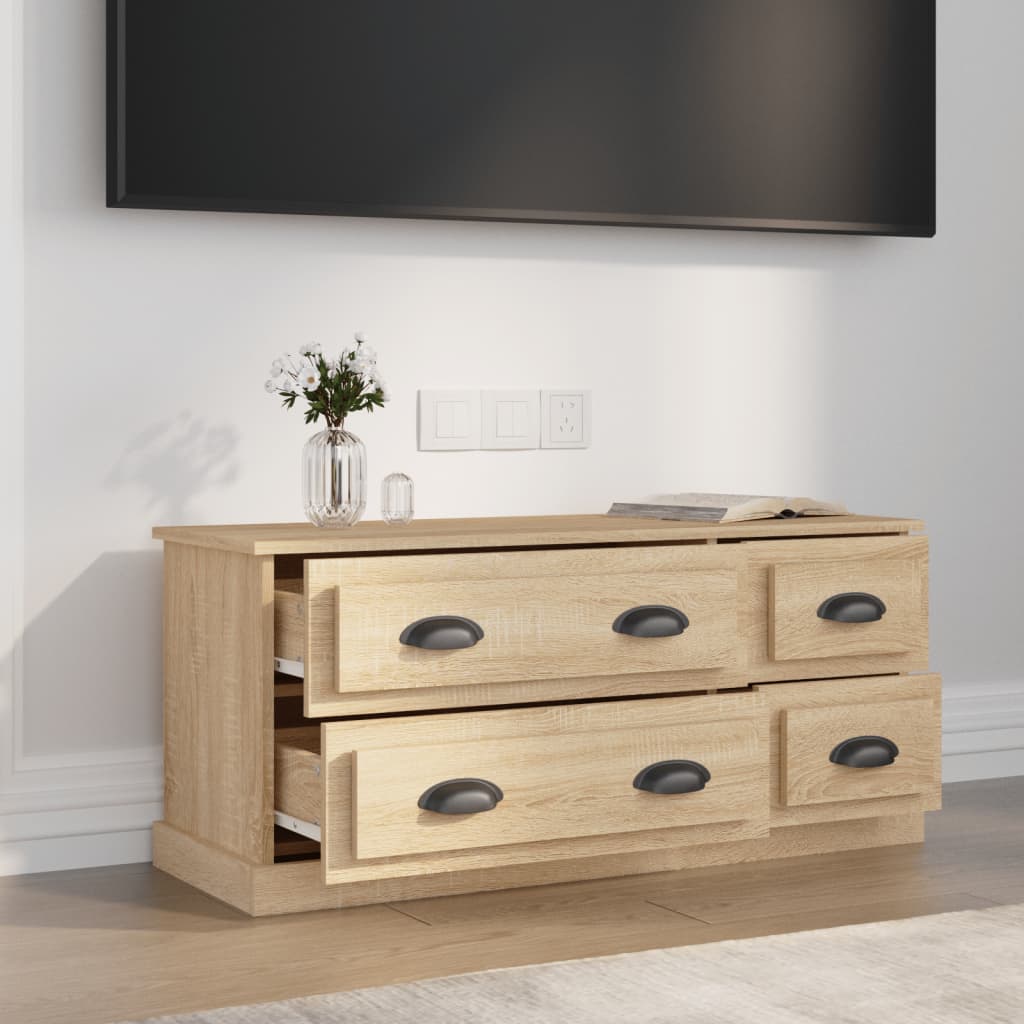 Tv-møbel Sonoma eg 100x35,5x45 cm træmateriale