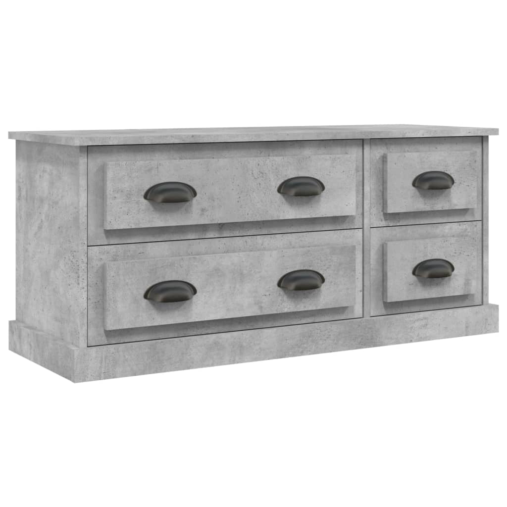 TV-møbel betongrå 100x35,5x45 cm træmateriale