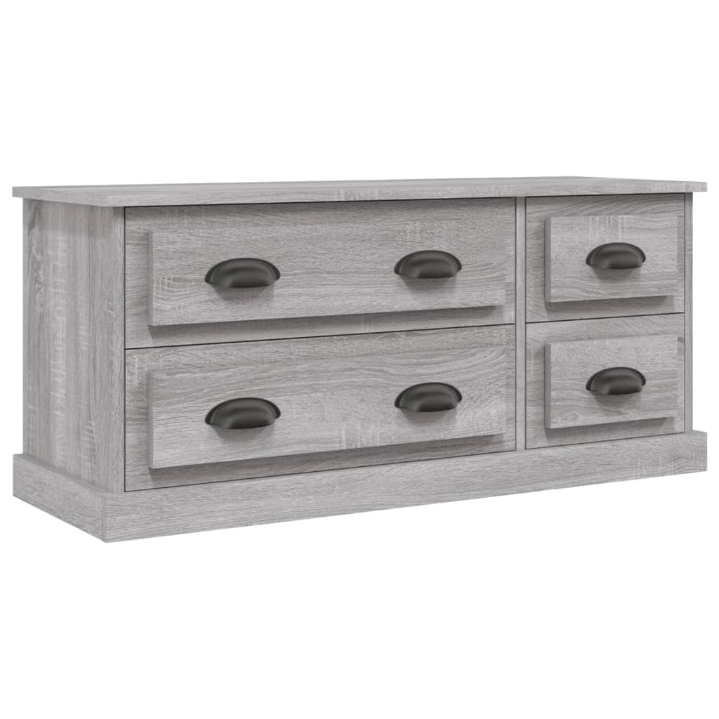 TV-skab Grå Sonoma 100x35,5x45 cm Træ Materiale