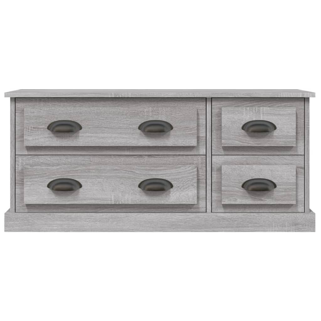 TV-skab Grå Sonoma 100x35,5x45 cm Træ Materiale