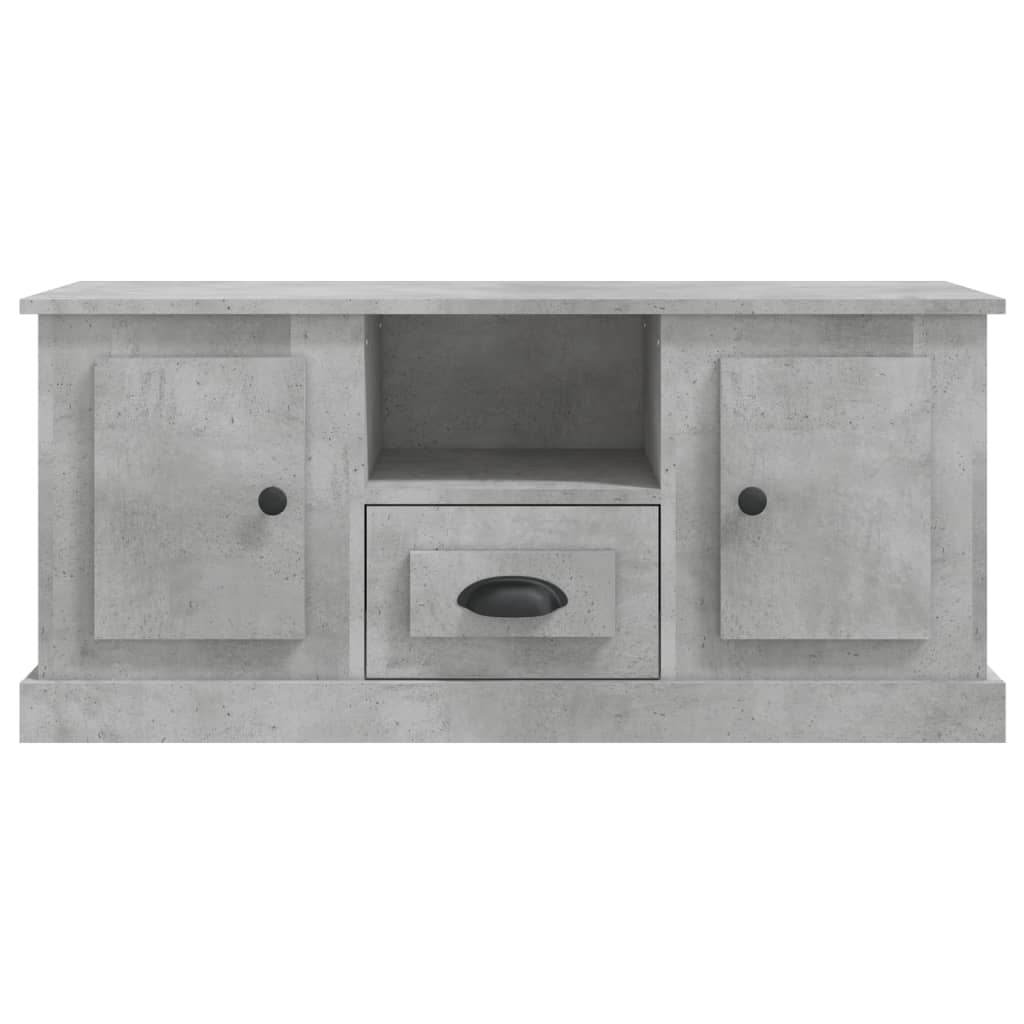 TV-møbel betongrå 100x35,5x45 cm træmateriale
