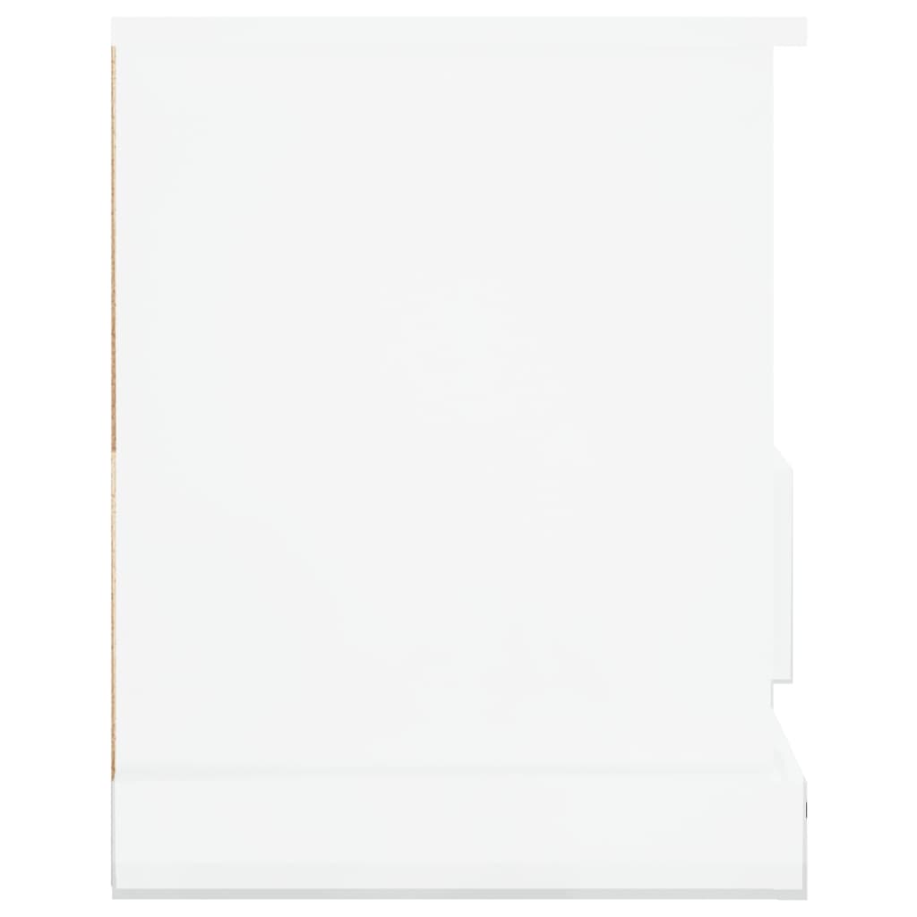 Tv-møbel højglans hvid 93x35,5x45 cm træmateriale