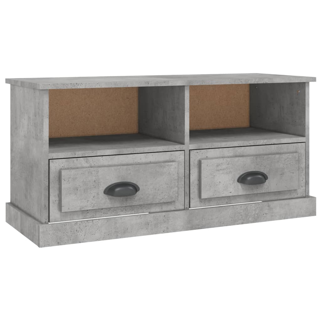 TV-møbel betongrå 93x35,5x45 cm træmateriale