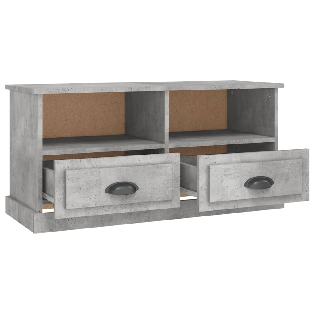 TV-møbel betongrå 93x35,5x45 cm træmateriale