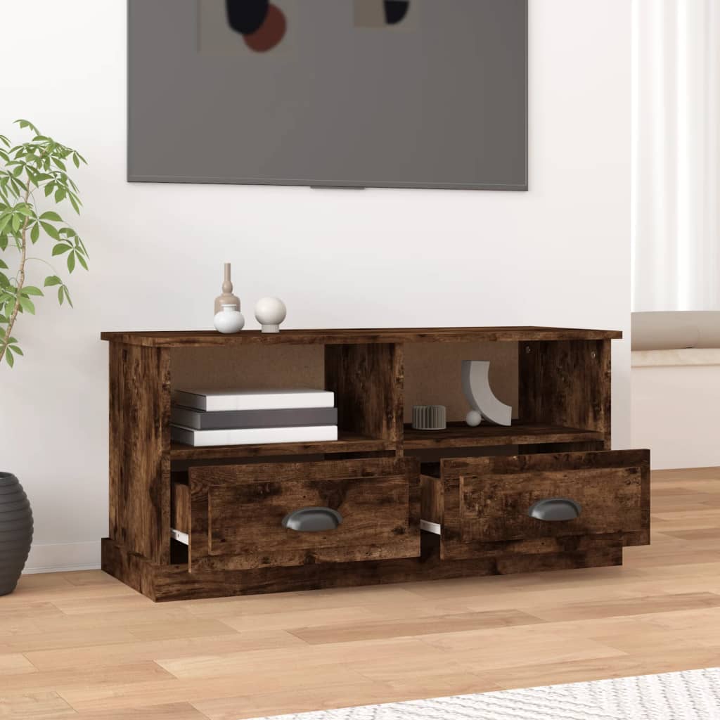 TV-møbel røget eg 93x35,5x45 cm træmateriale