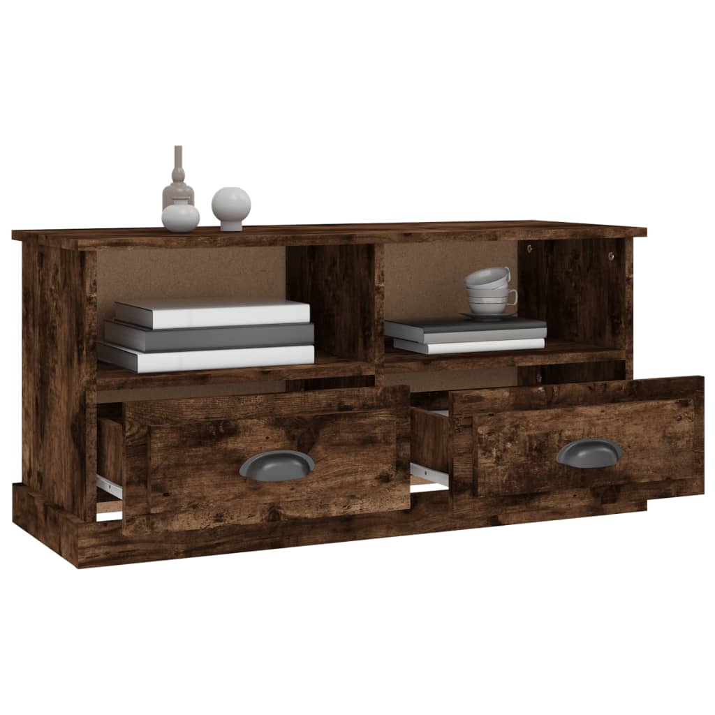 TV-møbel røget eg 93x35,5x45 cm træmateriale
