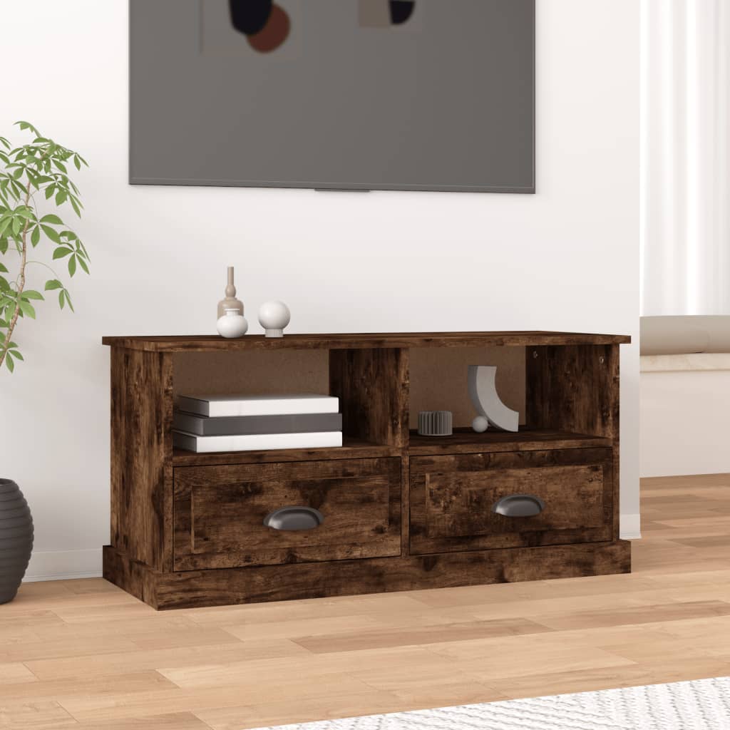 TV-møbel røget eg 93x35,5x45 cm træmateriale