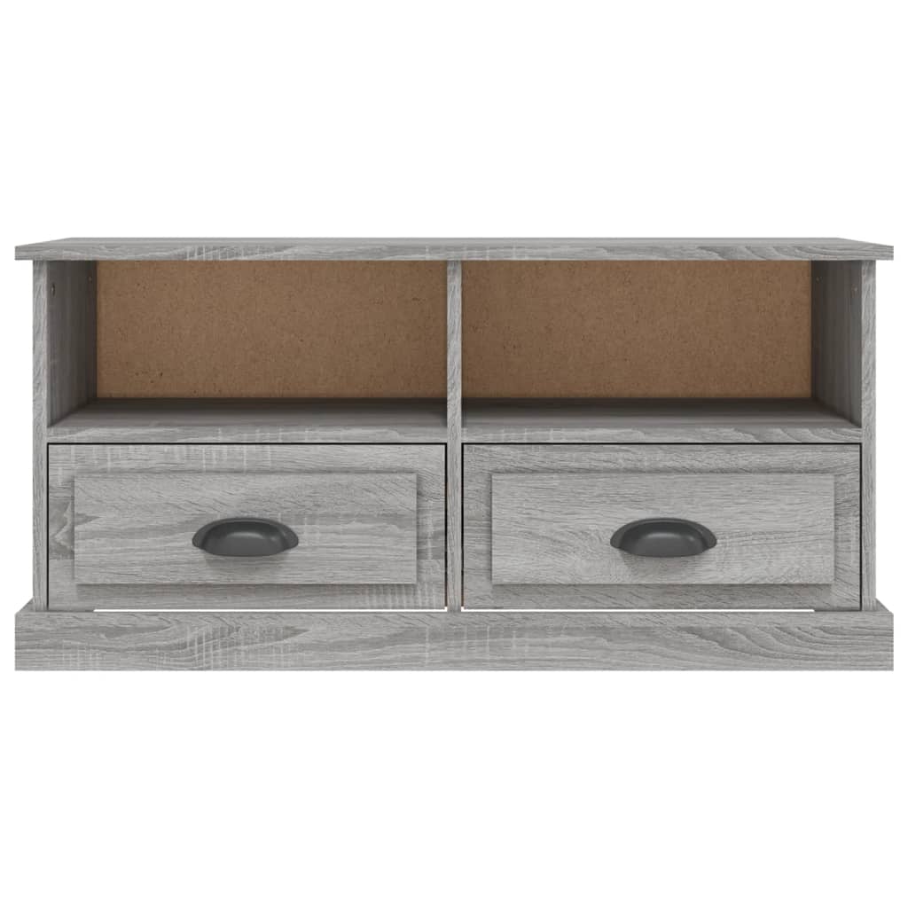 TV-skab Grå Sonoma 93x35,5x45 cm Træ Materiale