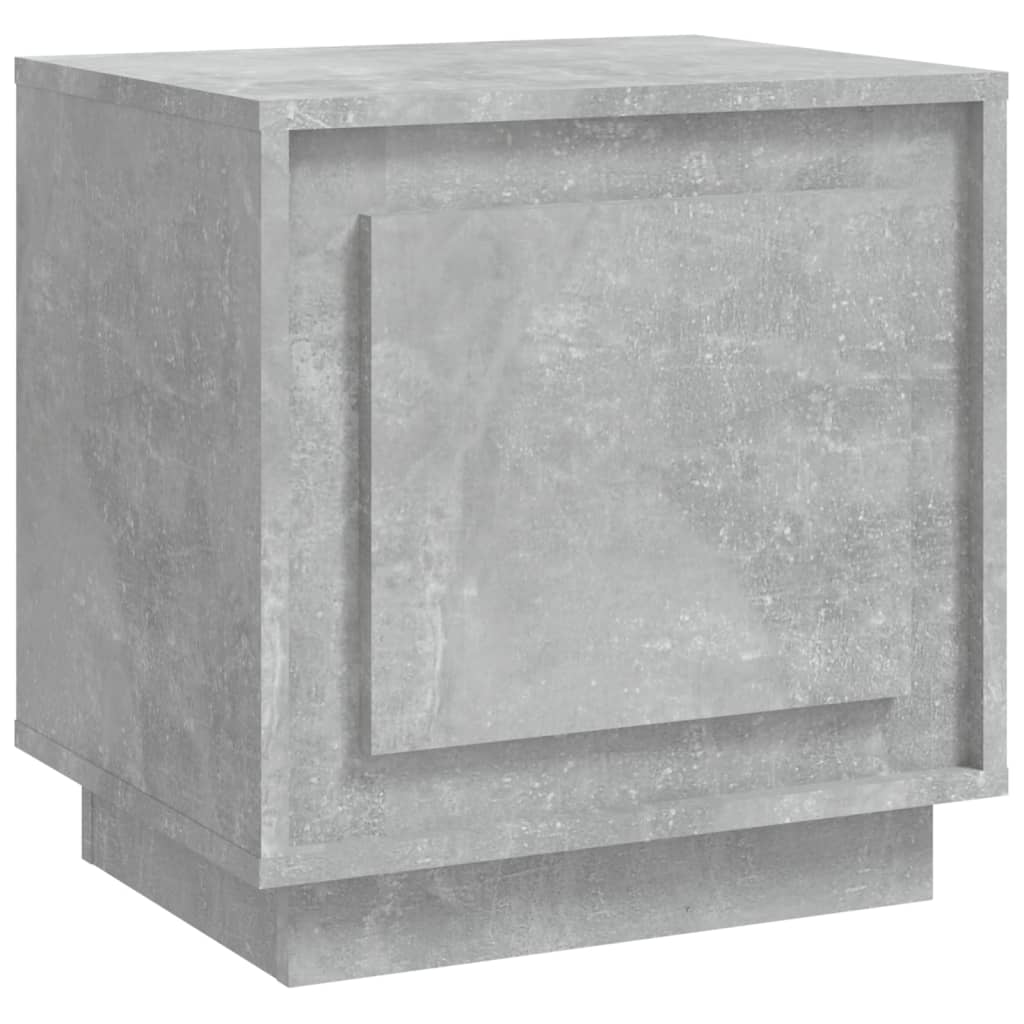 Sengebord betongrå 44x35x45 cm træmateriale
