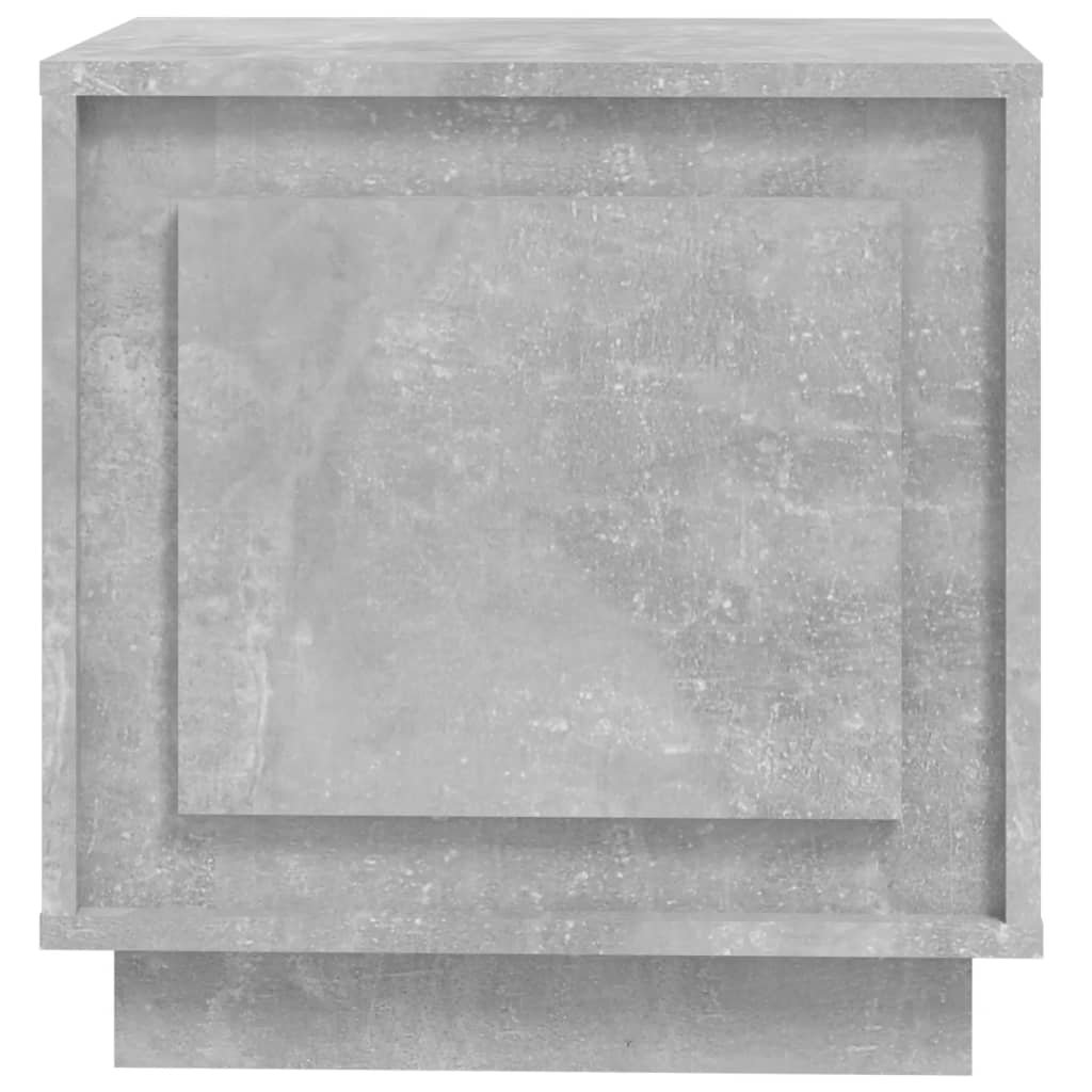 Sengebord betongrå 44x35x45 cm træmateriale