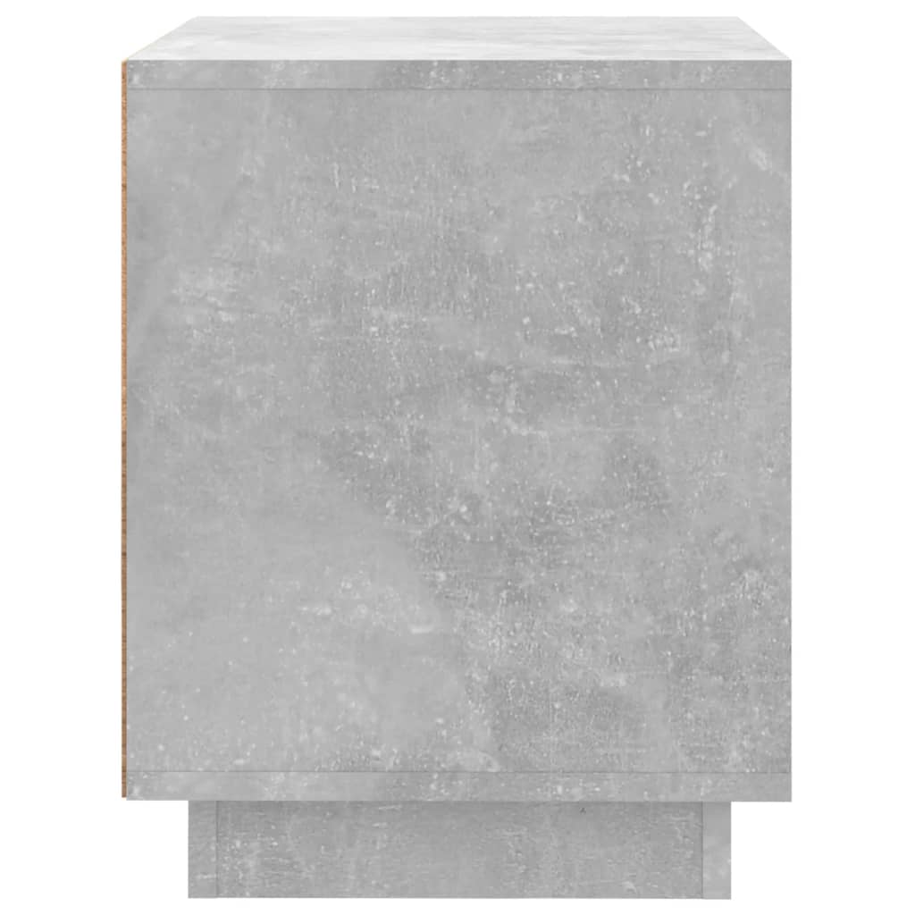 Sengeborde 2 stk Betongrå 44x35x45 cm træmateriale