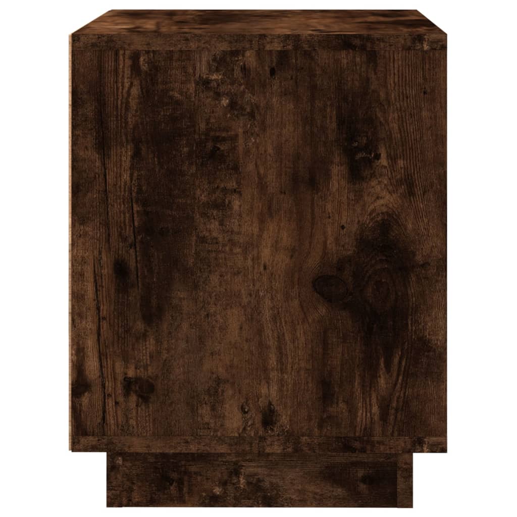 Sengebord røget eg 44x35x45 cm træmateriale