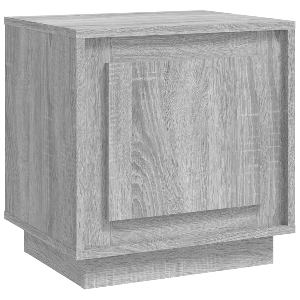 Sengebord gråt Sonoma 44x35x45 cm træmateriale