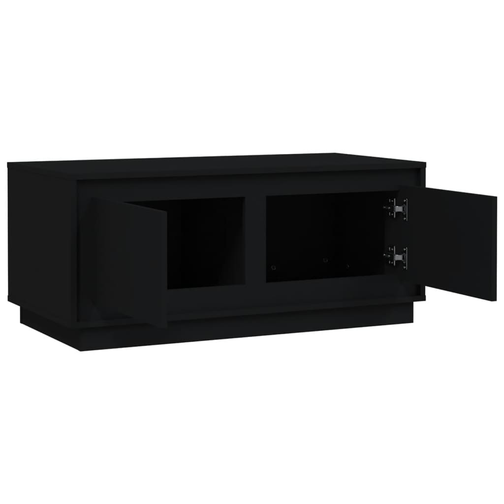 Sofabord Sort 102x50x44 cm Træ Materiale