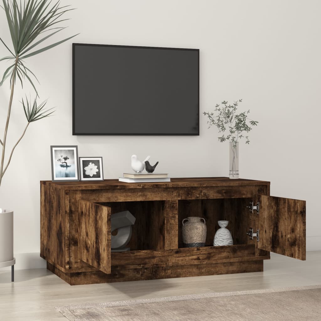 Sofabord røget eg 102x50x44 cm træmateriale
