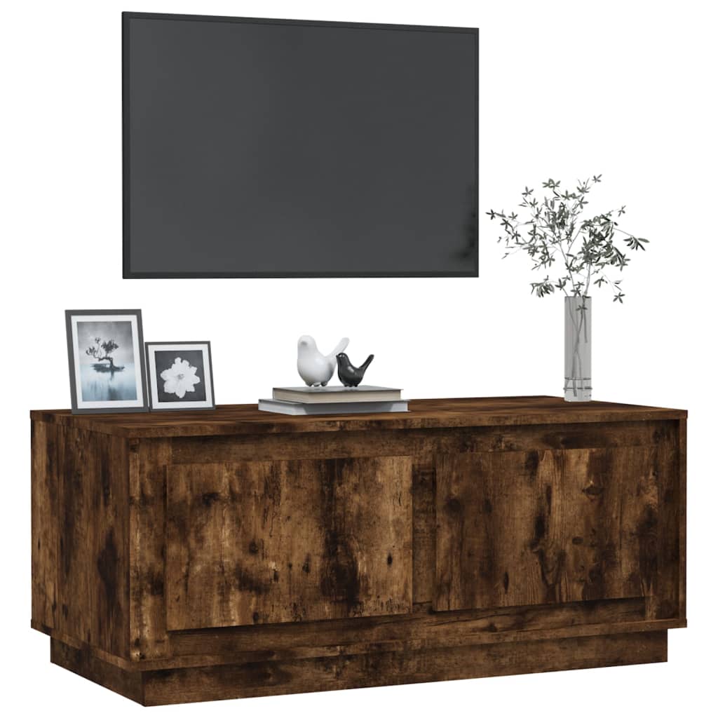 Sofabord røget eg 102x50x44 cm træmateriale