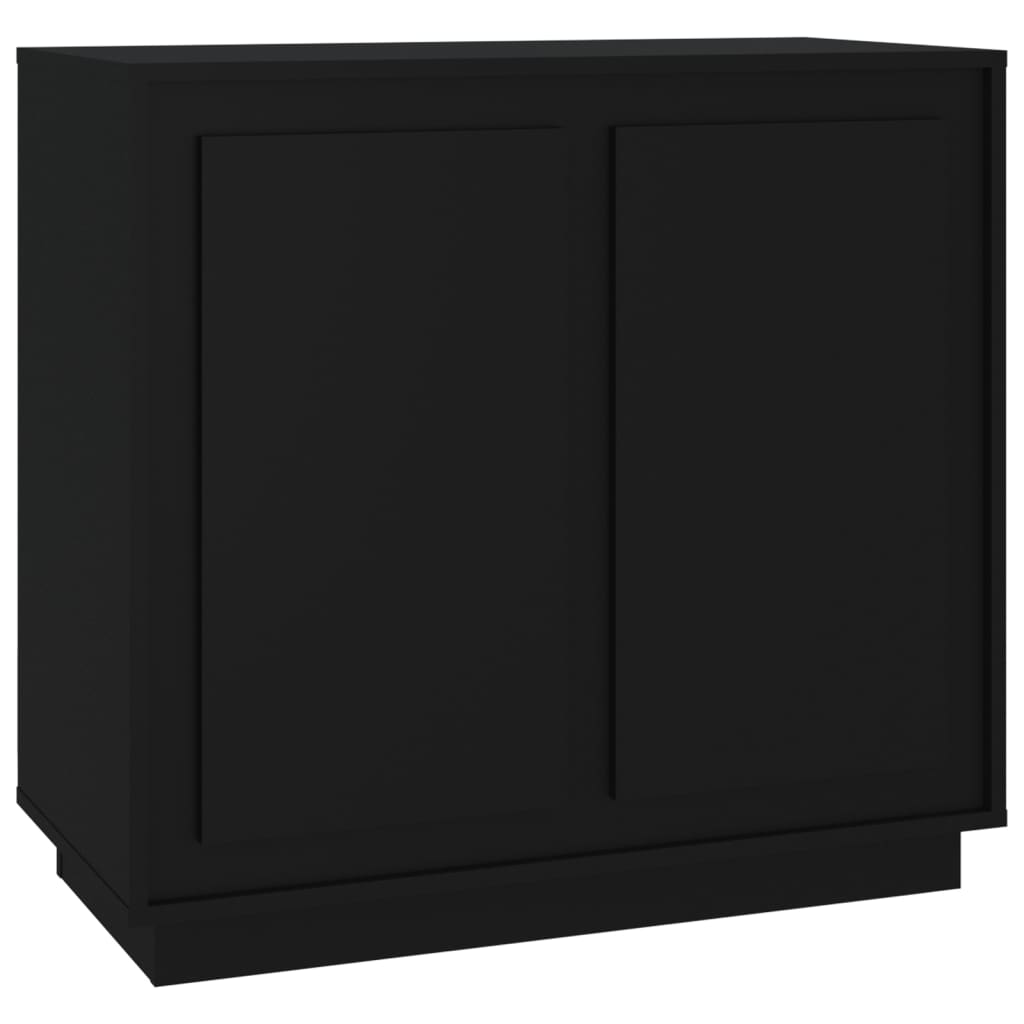 Skænk Sort 80x34x75 cm Træmateriale