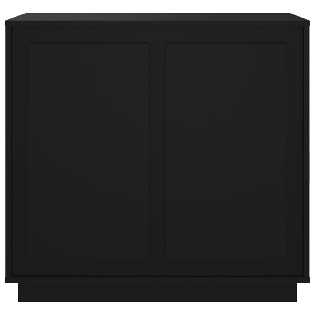 Skænk Sort 80x34x75 cm Træmateriale