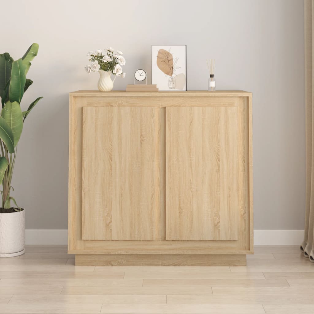 Skænk Sonoma Eg 80x34x75 cm Træ Materiale