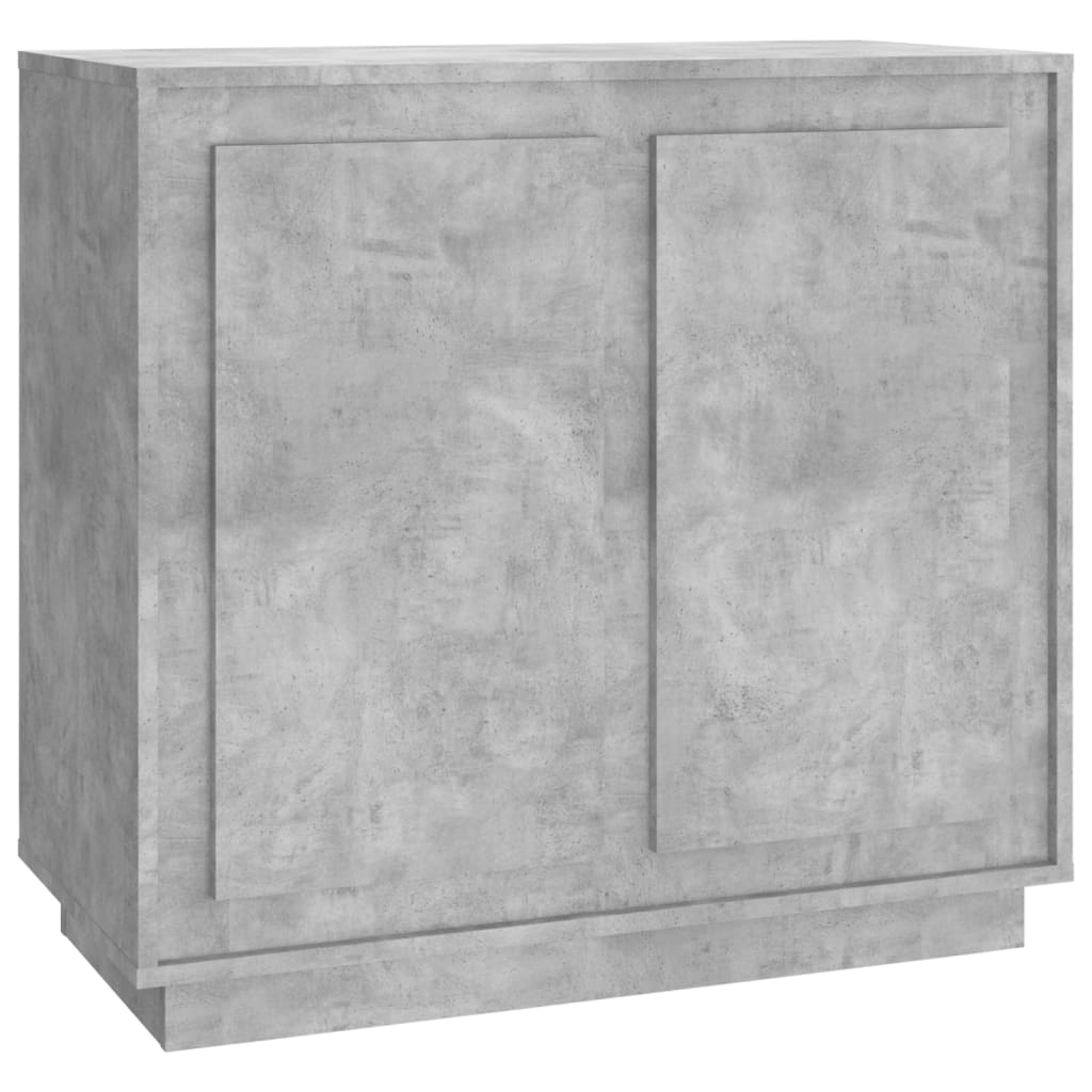 Skænk Beton Grå 80x34x75 cm Træ Materiale