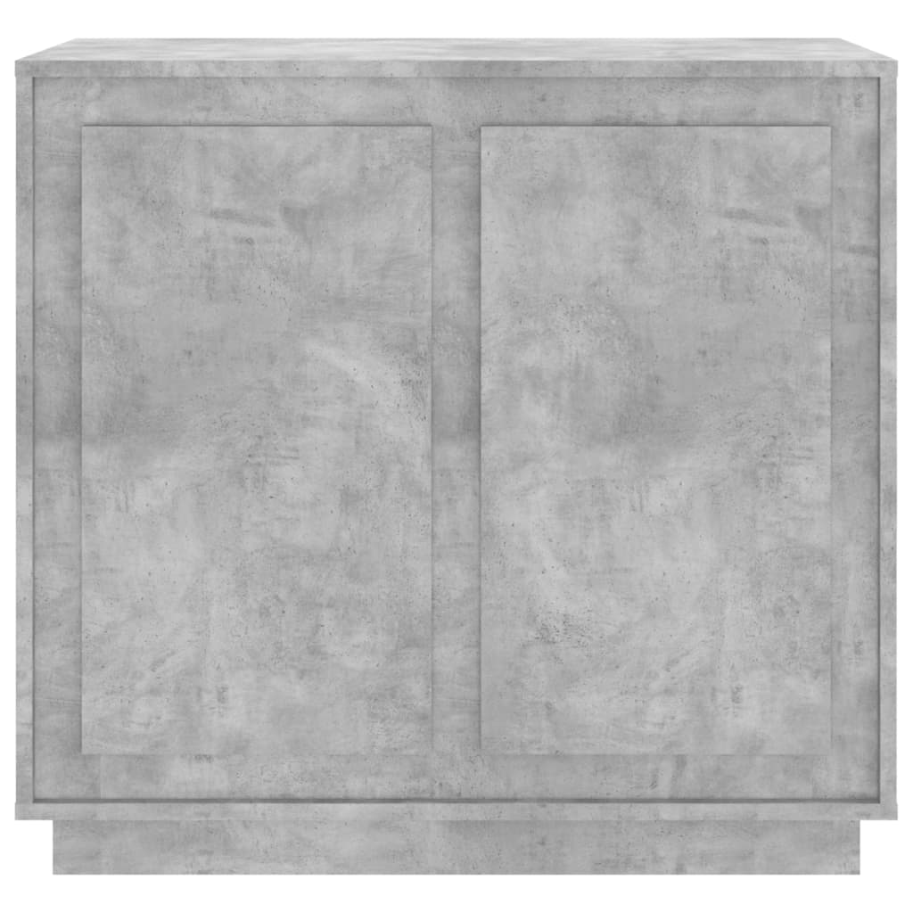 Skænk Beton Grå 80x34x75 cm Træ Materiale