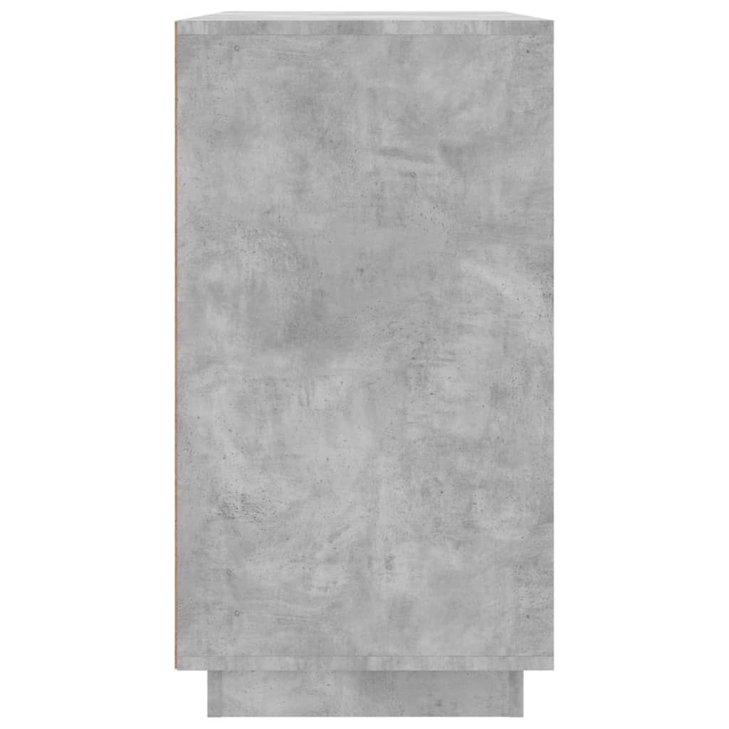 Skænk Beton Grå 80x34x75 cm Træ Materiale