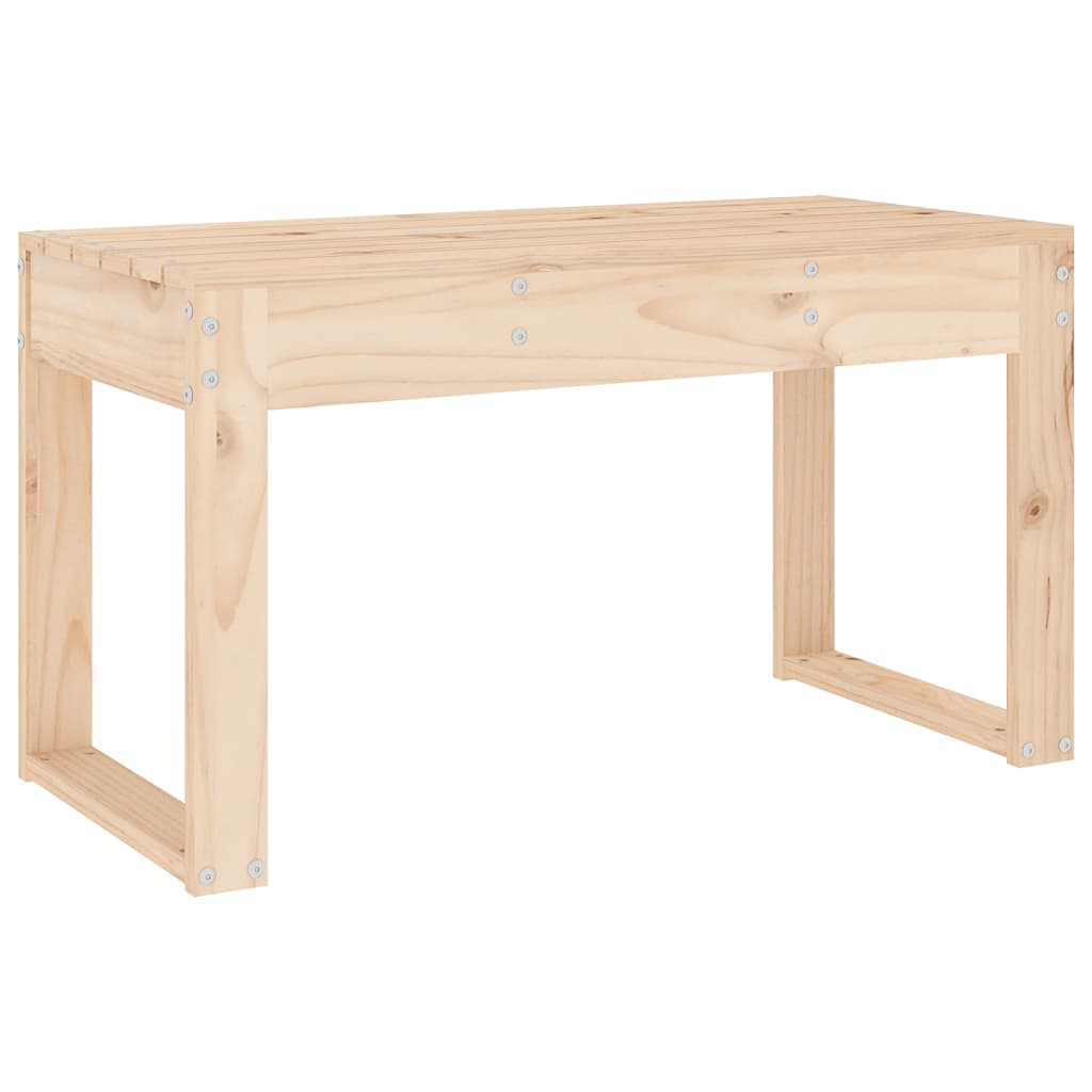 Havebænk 80x38x45 cm massivt fyrretræ