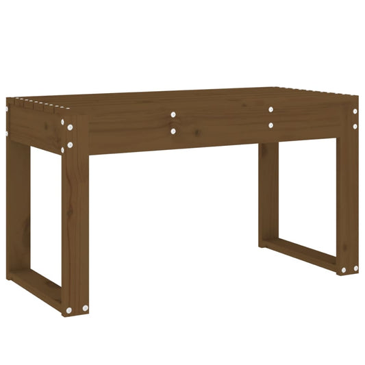 Havebænk honningbrun 80x38x45 cm massivt fyrretræ