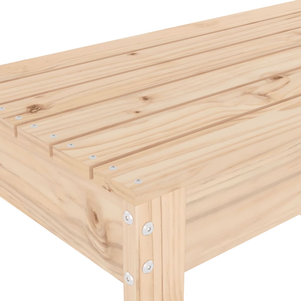 Havebænk 110x38x45 cm massivt fyrretræ