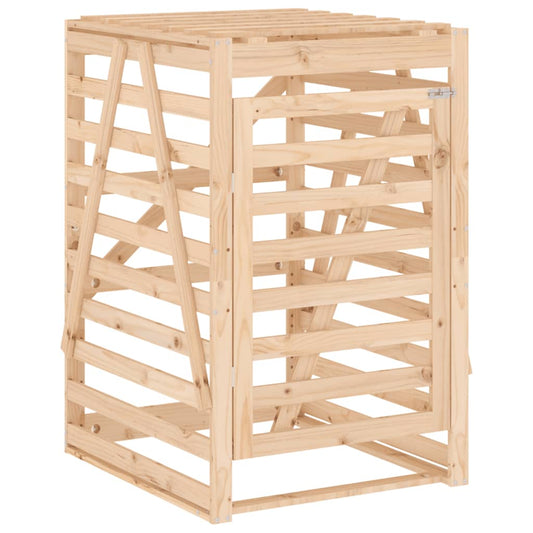 Mülltonnenbox 84x90x128,5 cm Massivholz Kiefer