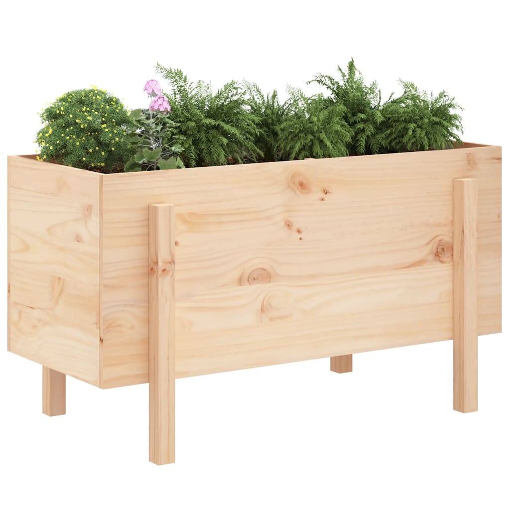 Højseng 101x50x57 cm massiv fyrretræ