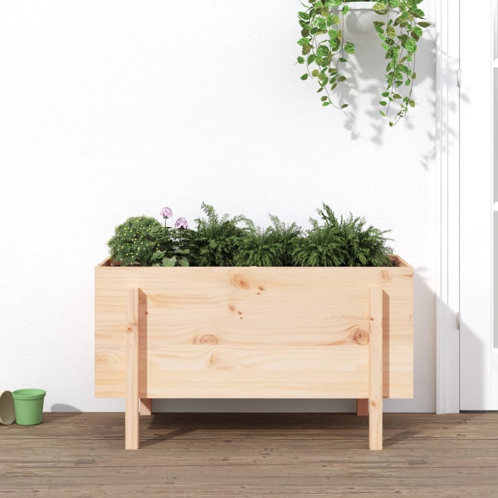 Højseng 101x50x57 cm massiv fyrretræ