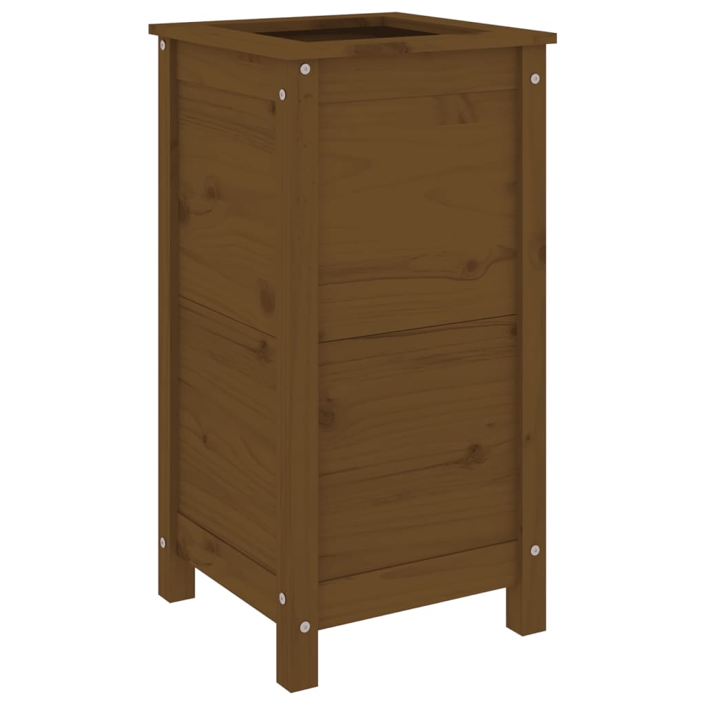 Plantekrukke honningbrun 40x40x78 cm massivt fyrretræ