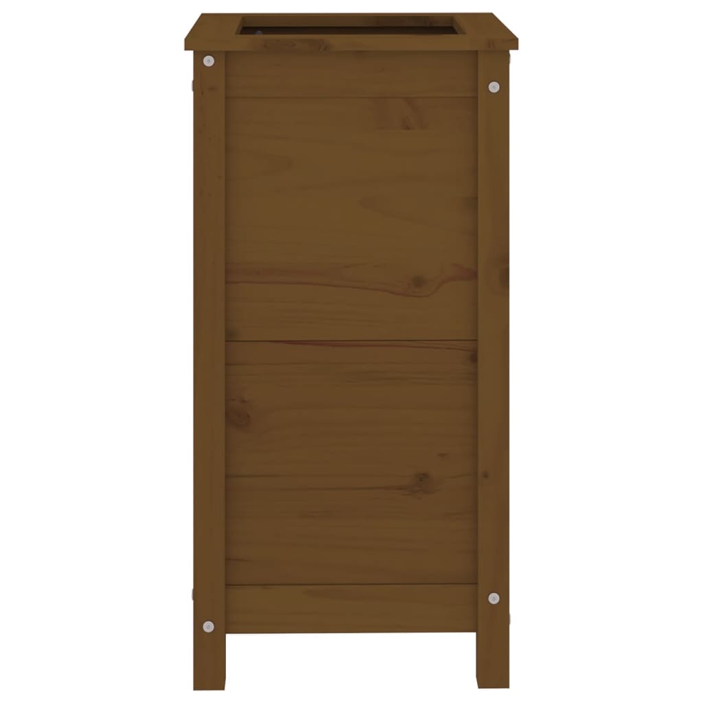 Plantekrukke honningbrun 40x40x78 cm massivt fyrretræ