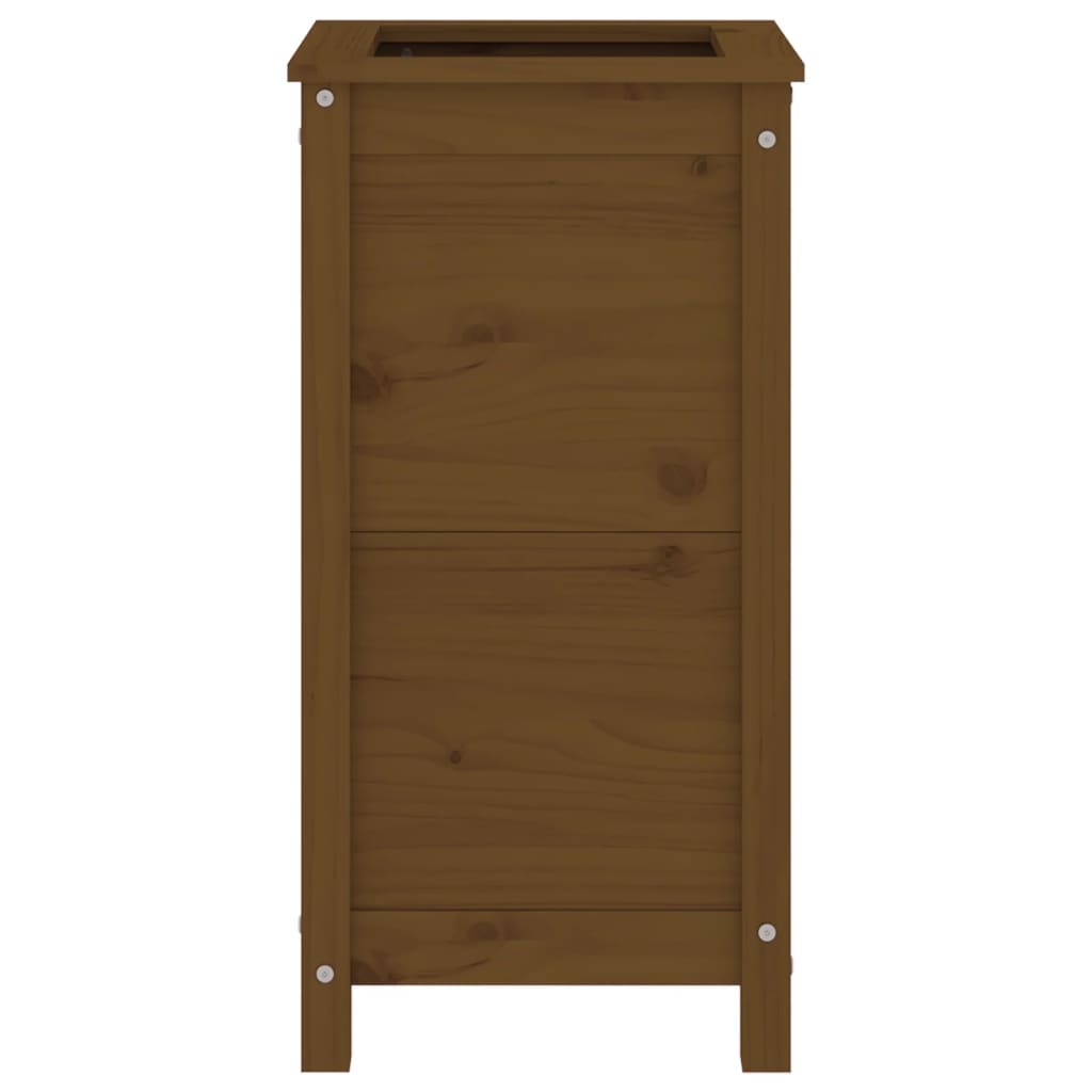 Plantekrukke honningbrun 40x40x78 cm massivt fyrretræ
