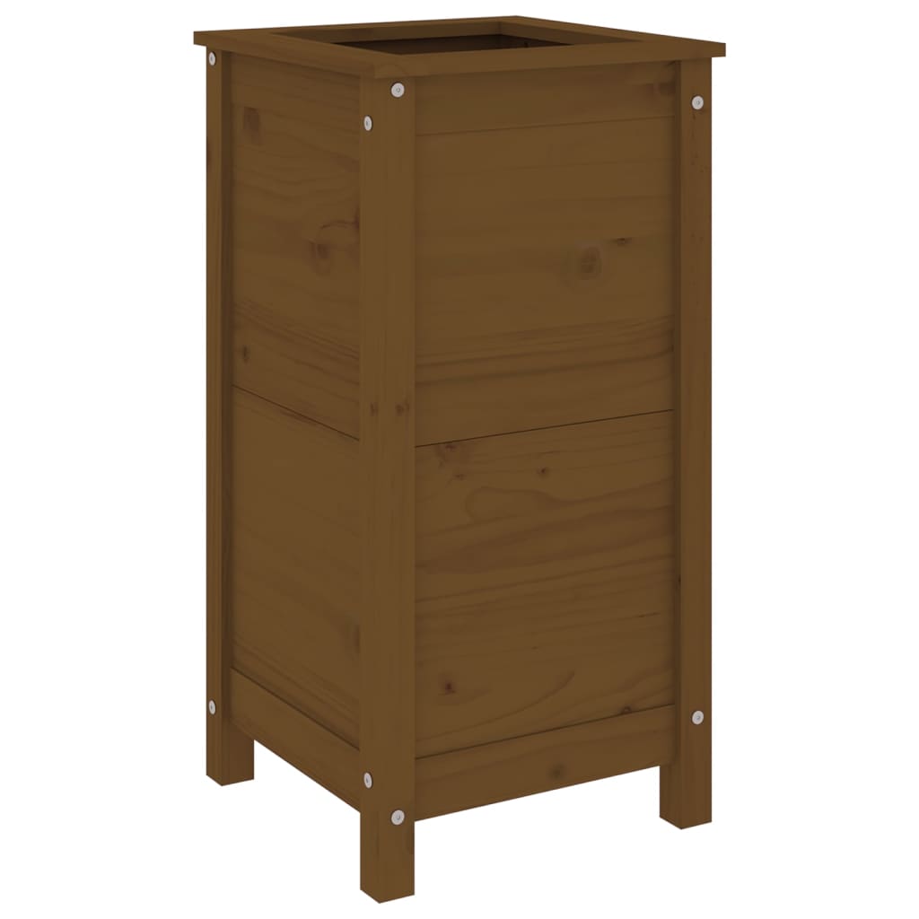 Plantekrukke honningbrun 40x40x78 cm massivt fyrretræ