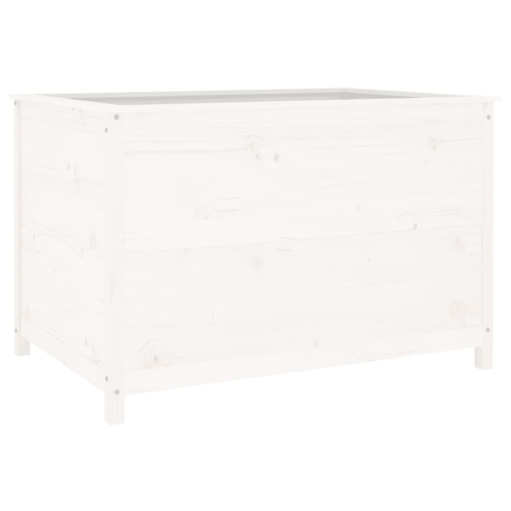 Højseng Hvid 119,5x82,5x78 cm Massiv Fyrretræ
