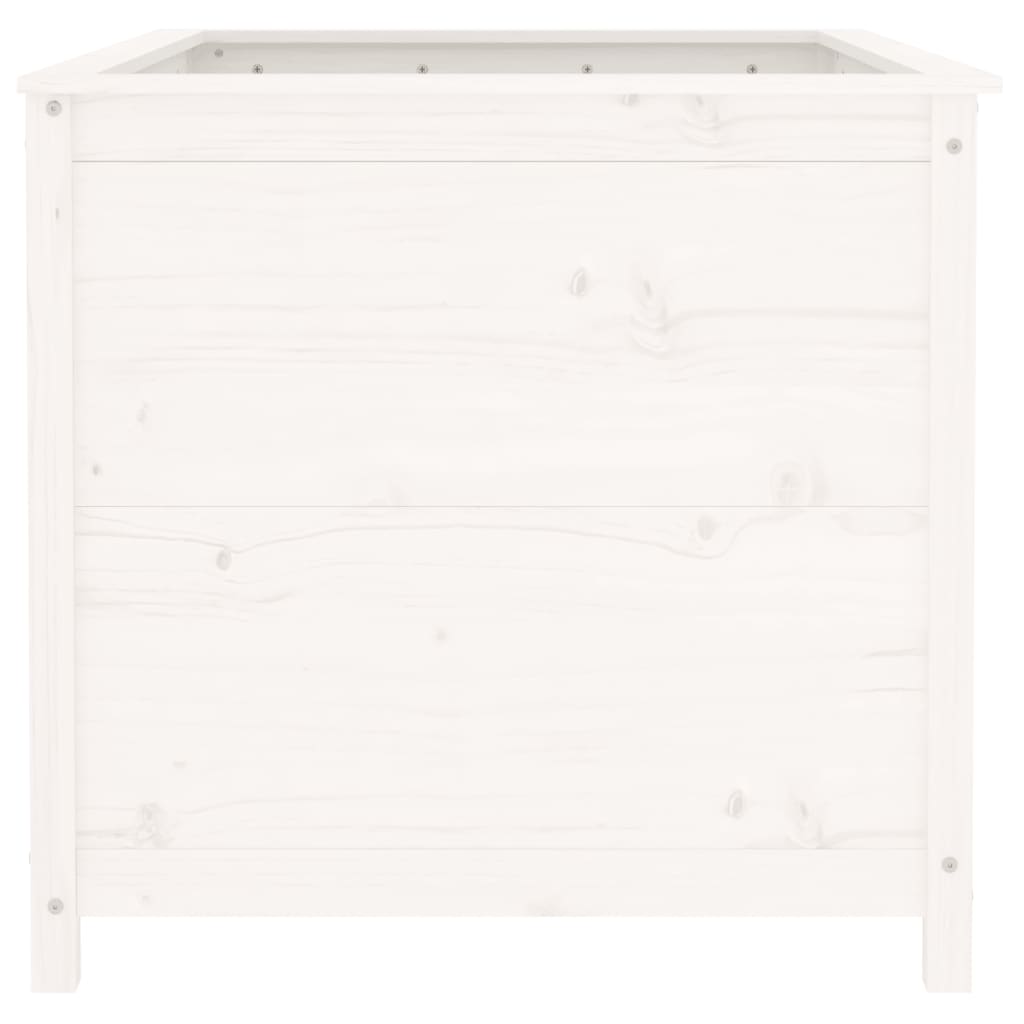 Højseng Hvid 119,5x82,5x78 cm Massiv Fyrretræ