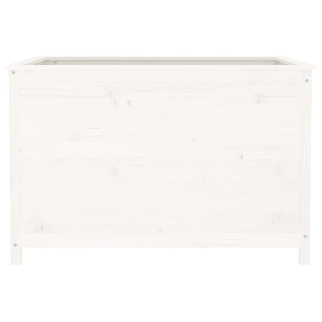 Højseng Hvid 119,5x82,5x78 cm Massiv Fyrretræ
