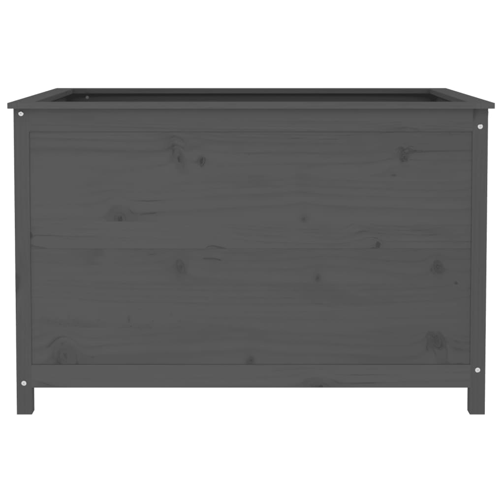 Højseng Grå 119,5x82,5x78 cm Massiv Fyrretræ