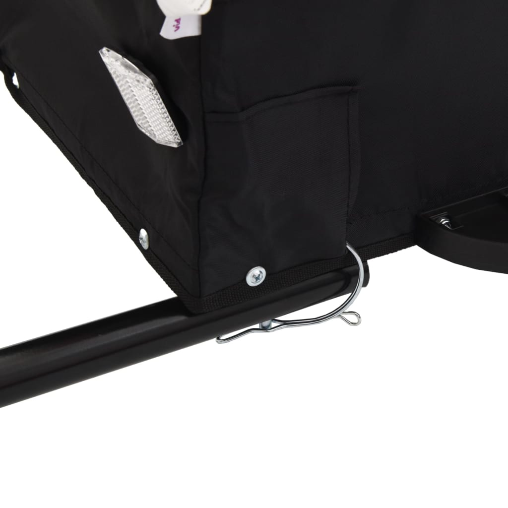 Cykeltrailer Sort og Rød 30 kg Jern