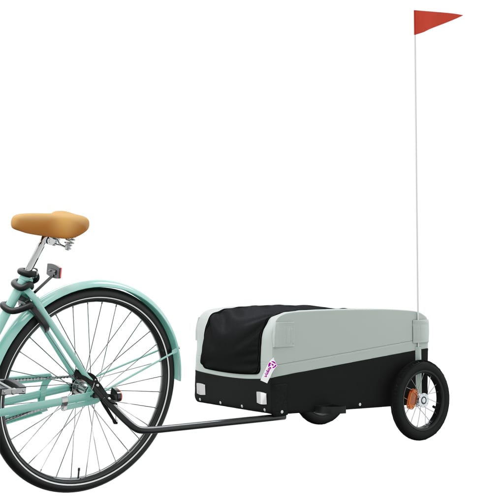 Cykeltrailer Sort og Grå 30 kg Jern