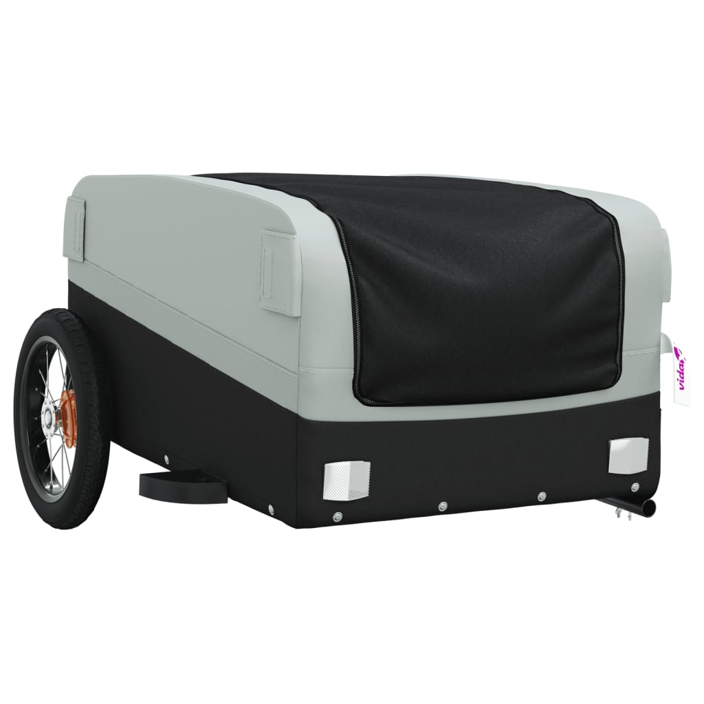 Cykeltrailer Sort og Grå 30 kg Jern