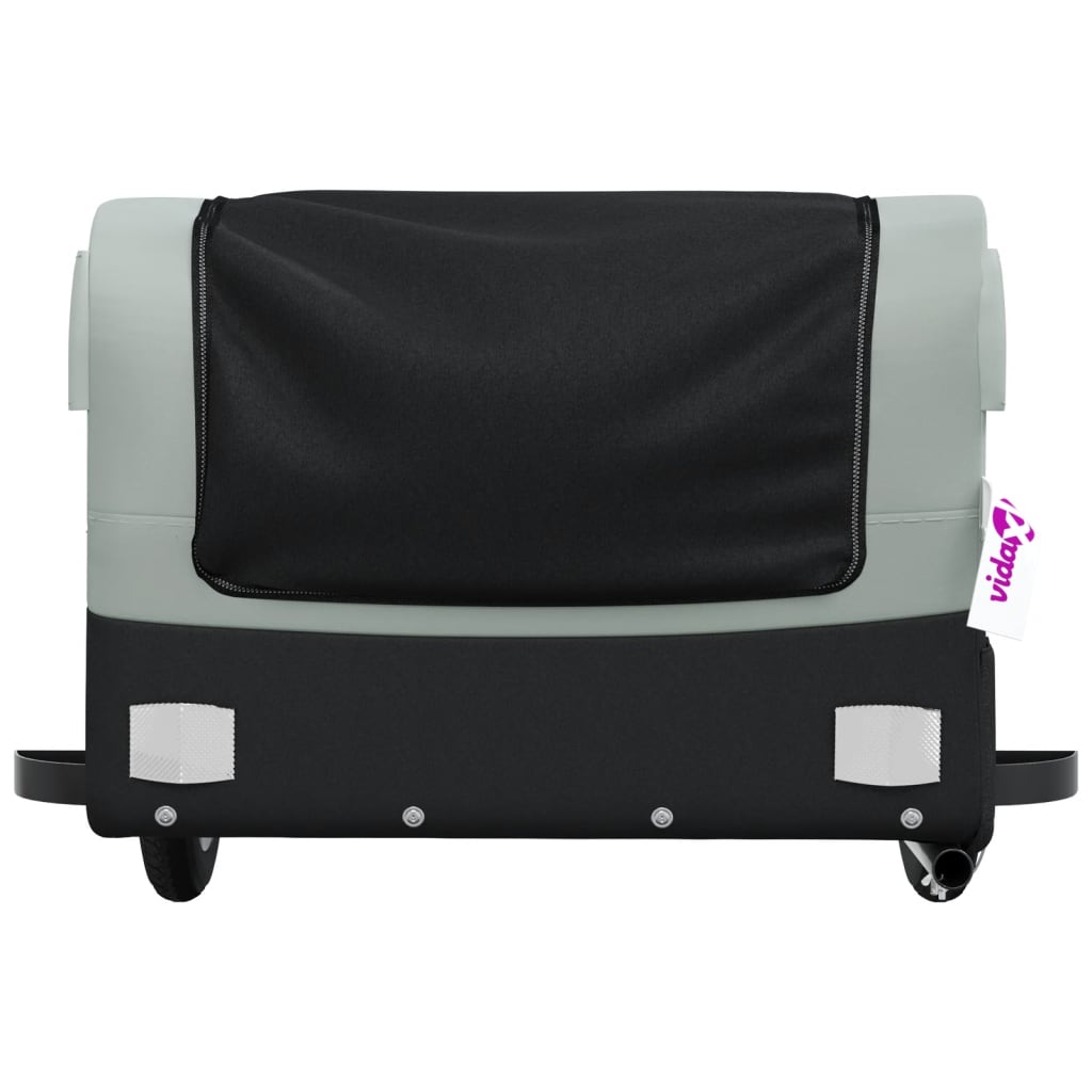 Cykeltrailer Sort og Grå 30 kg Jern