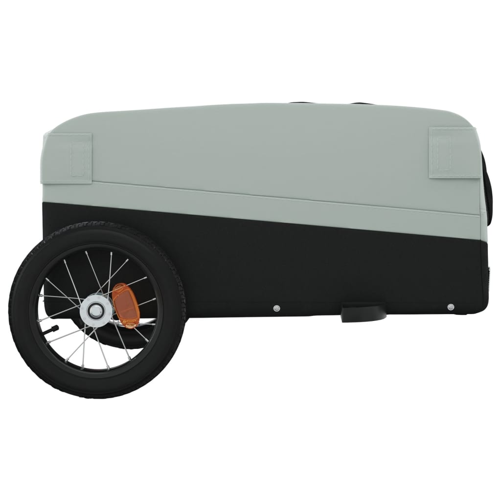 Cykeltrailer Sort og Grå 30 kg Jern