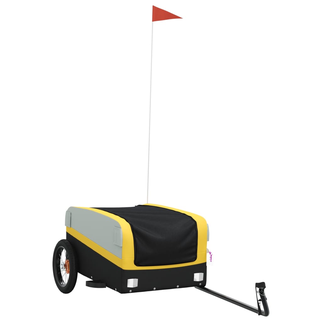 Cykeltrailer Sort og Gul 30 kg Jern