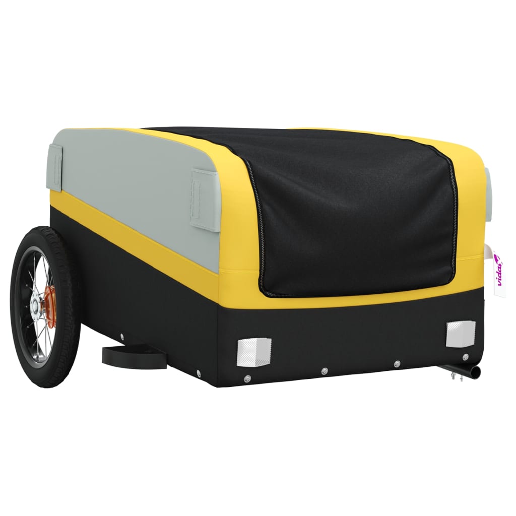 Cykeltrailer Sort og Gul 30 kg Jern