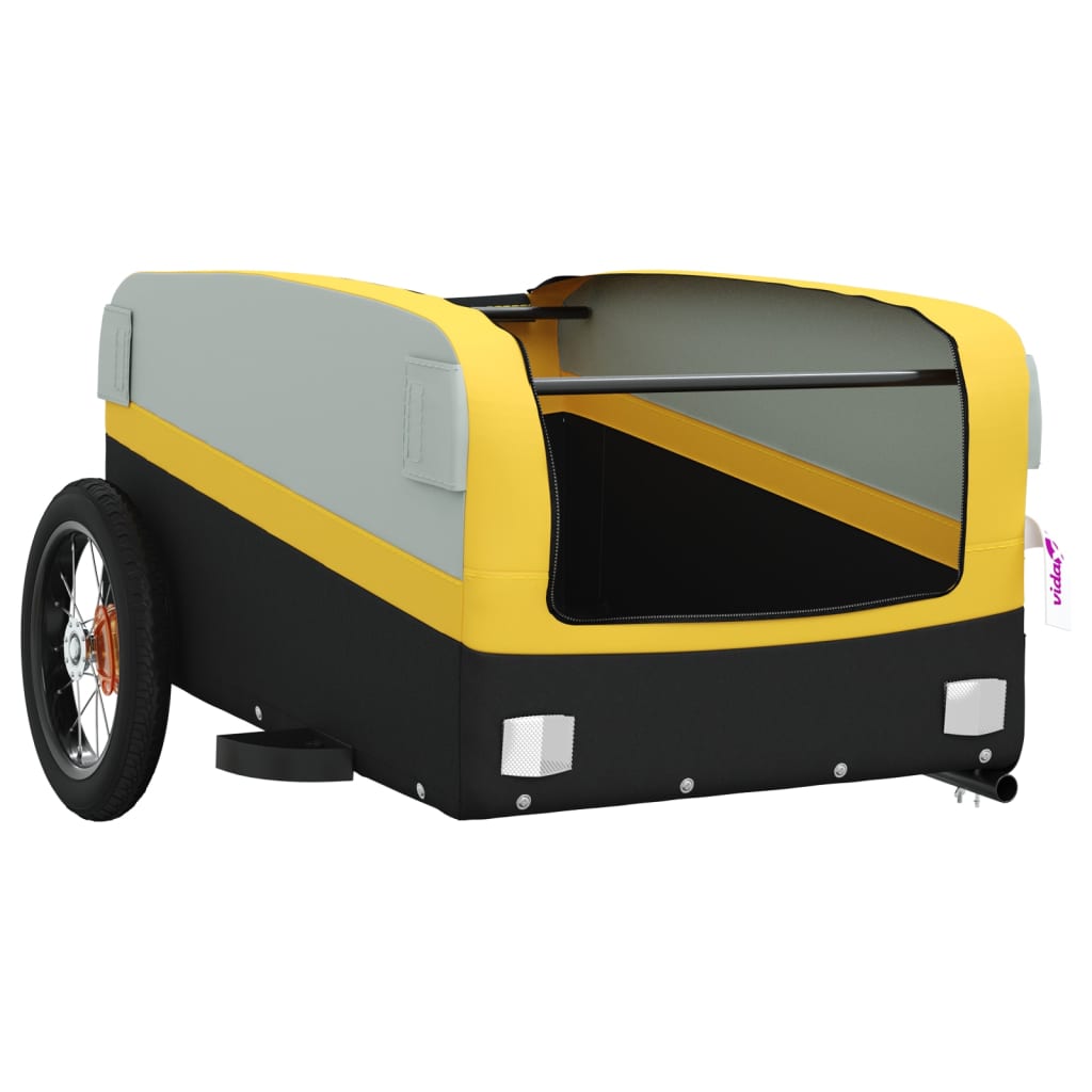 Cykeltrailer Sort og Gul 30 kg Jern